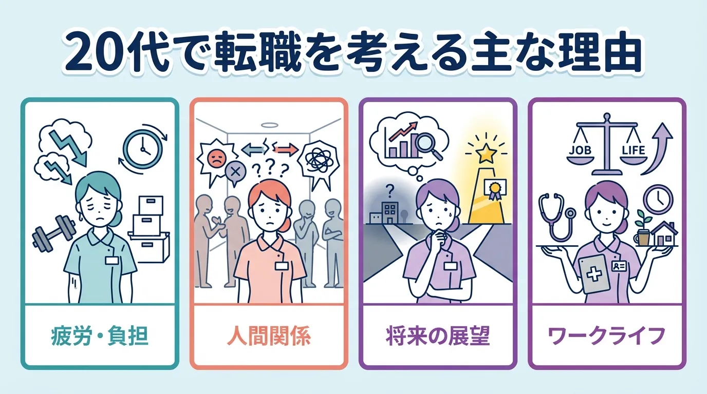20代で転職を考える主な理由