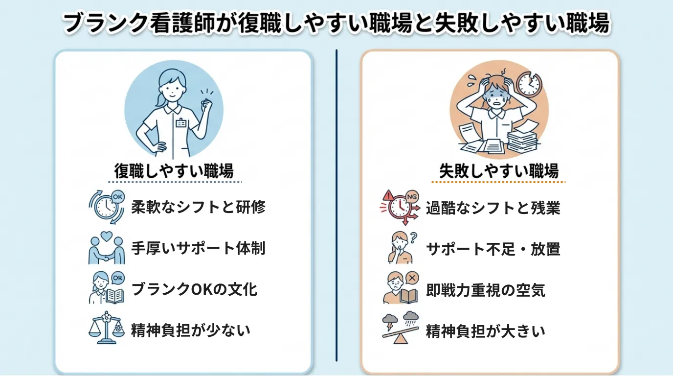 ブランクがある看護師が復職前に知っておきたい職場選びの視点 MV